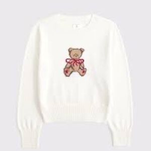 Abercrombie Kids Teddy Bear Bow Sweater
